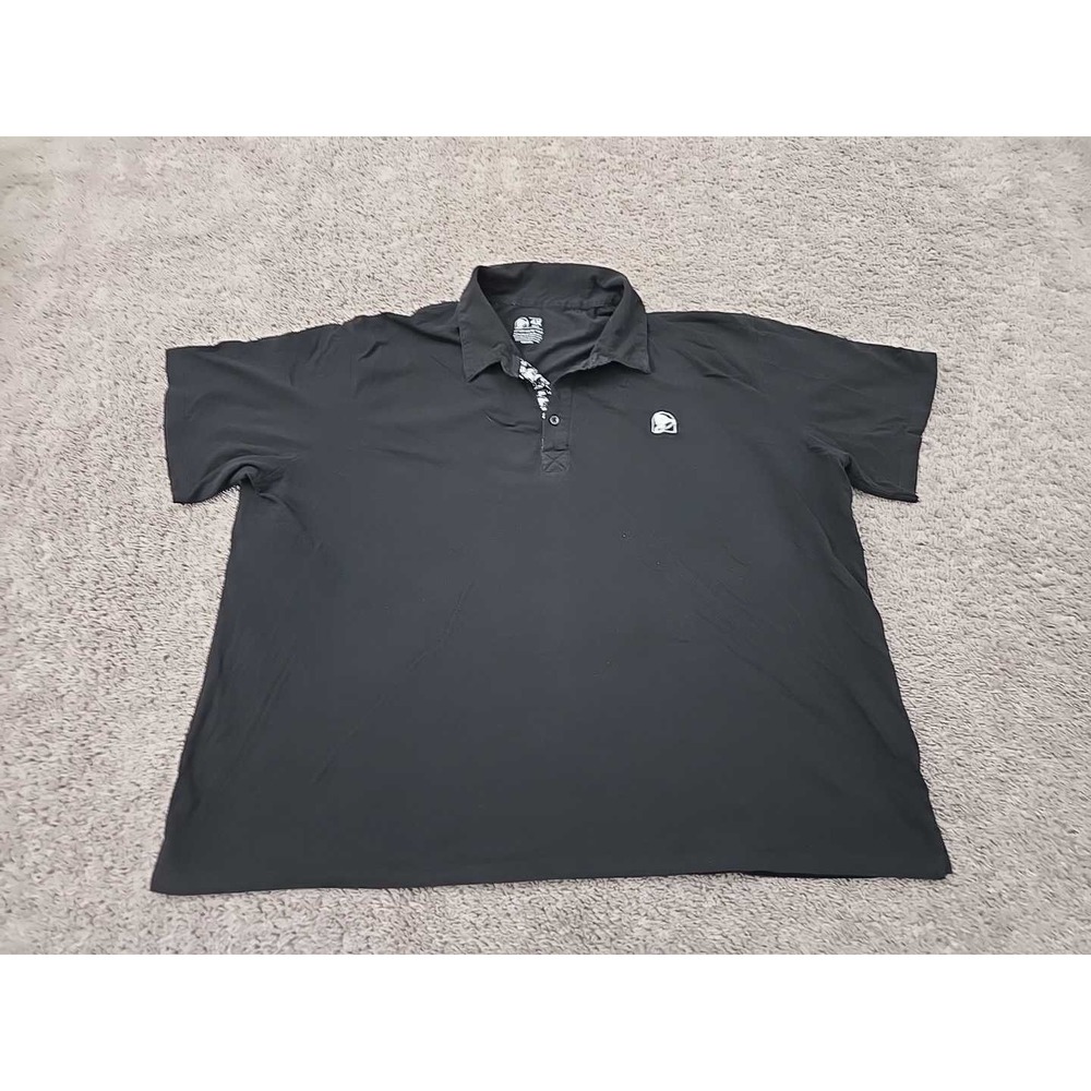 Taco‎ Bell Polo Shirt Mens 4X Black Short Sleeve Employee Uniform